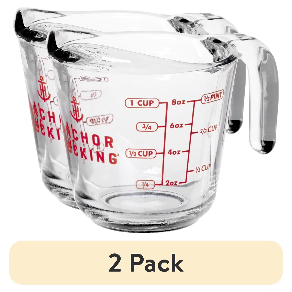 Meal Prep Usa - Set di 2 misurini in vetro