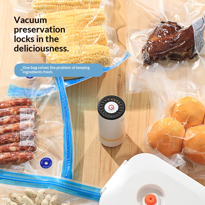 Meal Prep Vacuum Seal - Mini Pompa Elettrica USB per Sottovuoto