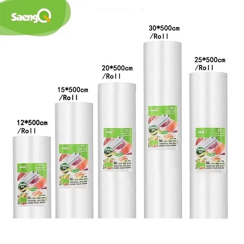 Meal Prep Vacuum Seal - Sacchetti sottovuoto SaengQ per alimenti sottovuoto