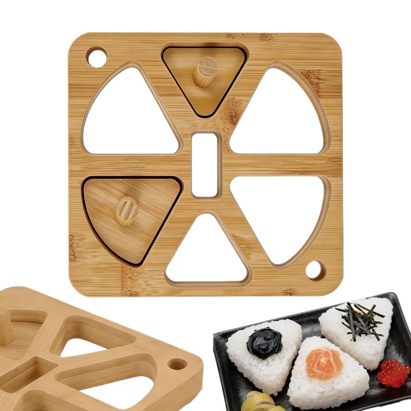 Meal Prep Japanese - Stampo in Legno per Onigiri con